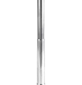 LYOR - Luminária de Mesa Led 3 Tons Usb Touch Retrátil Luna 10,5cm x 10,5cm x 28,5cm Preta Plástico
