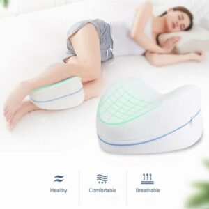 Leg Pillow - Almofada/Travesseiro Anatômico Apoio Para Os Joelho E Pernas Alinhador De Coluna Para Gestantes e Problemas Na Lombar, Ciático E Coluna, Melhora A Postura Durante O Sono