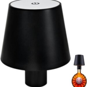 Luminaria Abajur Garrafa Led Recarregavel Mesa Usb Touch 3 Tons Ajustaveis Iluminaçao Decoraçao Sala Quarto Mesinha Escrivaninha