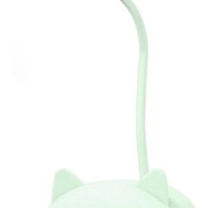 Luminária Abajur Led Usb Recarregável Gatinho Leitura (Azul)