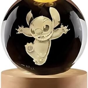 Luminária De Mesa Led Bola De Cristal Luminária Usare Alien Alienígena Stitch ET Personagem (luz quente modelo 2)