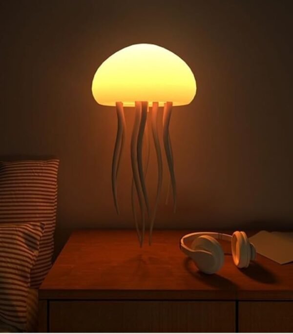 Luminaria Decorativa Mesa Agua Viva Luzes LED Coloridas Ajustaveis Movimento Hipnotizante Bateria Recarregavel USB C Ambiente Relaxante - Imagem 2