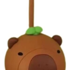 Luminária Mesa Infantil Capivara Abajur LED Decorativo Marrom (HRKCAPverde)