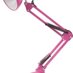 Luminária Pixar Lorben Abajur de Mesa Articulada Garra e Base Rosa GT-6035