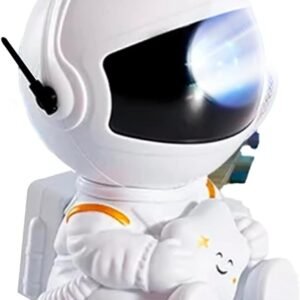 Luminária Projetor Galáxia Mini Astronauta LED com 3 Cores Decoração Infantil