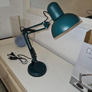 Luminária de Mesa Articulada e Rotativa, Bocal E27 até 60W, Cores Preto, Branco e Verde 811B (Verde)