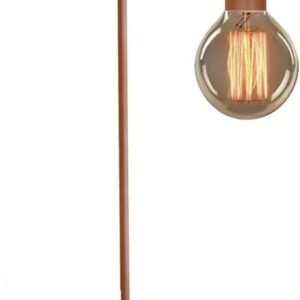 Luminária de Mesa Joy Vintage Industrial - Abajur Bivolt em Alumínio para Sala, Quarto e Escritório, Estilo Retrô(Cobre)