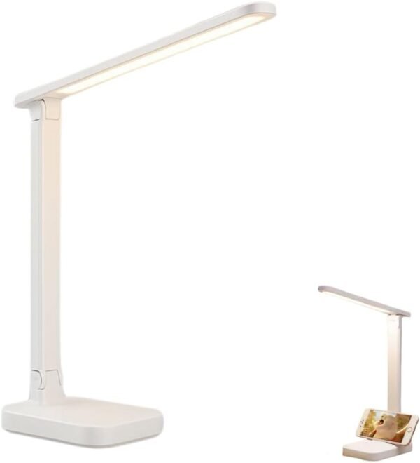 Luminária de Mesa LED Touch Recarregável Dobrável Com 3 Níveis De Iluminação - Portátil E Antireflexo - Ideal Para Estudo Leitura E Trabalho