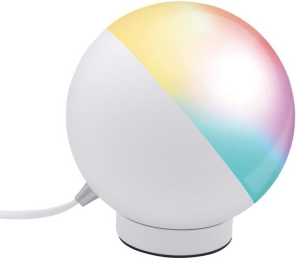 Luminária de mesa Inteligente Wi-Fi, LED 12W, 1200 Lúmens, Branco Frio/Quente, RGB 16 milhões de cores, Controle através do App, Bivolt, Branca, HILUM01, Compatível com Alexa, Hi by Geonav - Imagem 2
