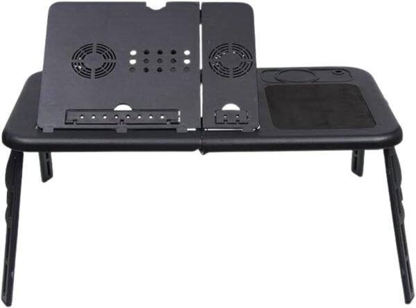 MESA NOTEBOOK APOIO REFRIGERADOR 2 COOLERS VENTILADOR SUPORTE BASE REFRIGERADA CAMA SOFA ERGONOMICA DOBRAVEL ARTICULAVEL