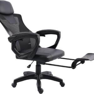 Max Racer - Cadeira Office Presidente Supreme - Ergonômica Reclinável - Até 120kg (Preta)