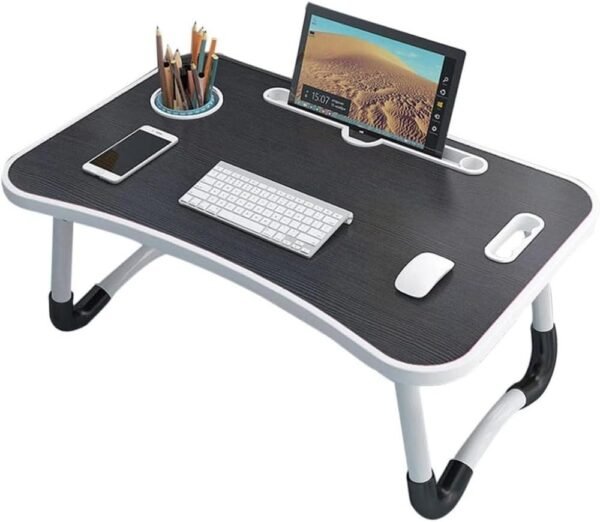 Mesa Dobrável para Notebook Ideal para Cama e Sofá Compacta Resistente e Portátil Perfeita para Home Office e Estudos com Pés Antiderrapantes e Design Leve PREMIUM - Imagem 2