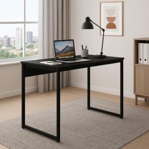 Mesa Secretária Work com Pé Quadro 15mm | 90x50x75,5cm