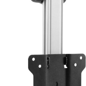 Mount-It! Suporte de TV dobrável para teto | Suporte de TV dobrável para baixo e embaixo do armário para telas compactas de 13 a 27 polegadas | Design inclinado e giratório que economiza espaço |