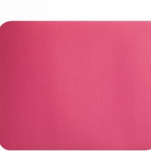 Mouse PAD Quadrado Tecido Liso Duas Cores Azul E Preto Base Antiaderente Antiderrapante Camadas Reforçadas Material Impermeável Precisão Melhorada 22x18cm (Rosa)