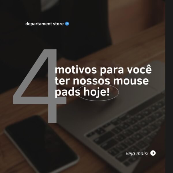 Mouse Pad Ergonômico c/apoio de punho super macio | Descanso de pulso poliéster escritório acessório |DEPARTAMENT STORE (PRETO) - Imagem 2