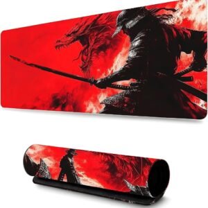 Mouse Pad Gamer Profissional Confortável Antiderrapante Escritório e Games 90x40 - Samurai