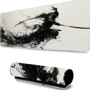 Mouse Pad Gamer Profissional Grande Confortavél Anti Derrapante 90x40 - Poeira Samurai