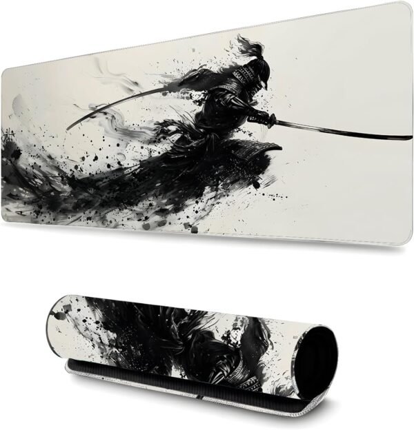 Mouse Pad Gamer Profissional Grande Confortavél Anti Derrapante 90x40 - Poeira Samurai