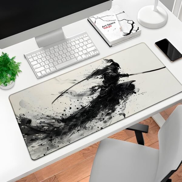 Mouse Pad Gamer Profissional Grande Confortavél Anti Derrapante 90x40 - Poeira Samurai - Imagem 2