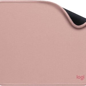 Mouse Pad Logitech Studio Series com Base de Borracha Antiderrapante, Fácil Deslizamento e Superfície Resistente a Derramamentos - Rosa