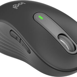 Mouse Sem Fio Logitech Signature M650 L Left para Canhotos com Design de Tamanho Padrão, Clique Silencioso, Botões Laterais Personalizáveis, Conexão USB e Bluetooth - Grafite