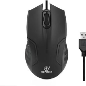 Mouse com Fio USB,Sensor Óptico1200dpi Conexão Usb Cabo de 125cm,Ambidestro,Plug and Play,Mouse Ergonomico Compatível MacOS, Linux, Chrome OS, Windows, PC e Mac (Preto)