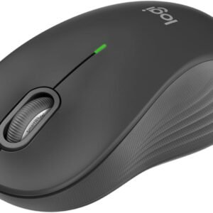 Mouse sem fio Logitech Signature M550 L com Design de Tamanho Padrão, Clique Silencioso, Conexão Bluetooth ou USB Logi Bolt, Compatível com Windows, macOS, Linux, ChromeOS, ipadOS e Android- Grafite
