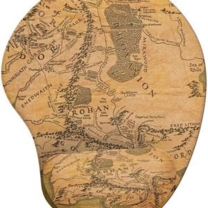 Mousepad Ergonômico Senhor dos Anéis Mapa da Terra Média