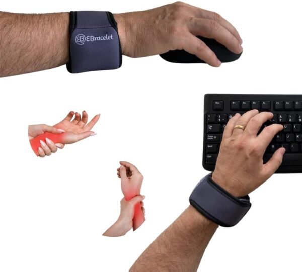 Mousepad Ergonômico com Apoio de Punho p Teclado Mouse Notebook Descanso Pulso Digitação Munhequeira Ajustável Dor Tendinite Conforto e Eficiência Premium Liberdade Movimento Portátil (Cinza Liso)
