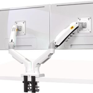 NB North Bayou Suporte de mesa para monitor duplo, braço giratório para monitor de computador de movimento completo para duas telas de 17 a 27 polegadas com capacidade de carga de 4,4 ~ 9 kg para cada