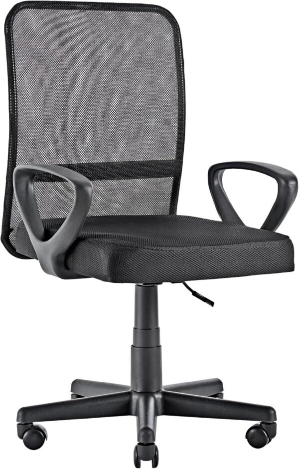 NEWCONCEPT, Cadeira de Escritório Executiva Tela Respirável Mesh Ergonômica Altura Ajustável Estofado Confortável Função Relax com Rodinhas Base Giratória Secretária Consultório