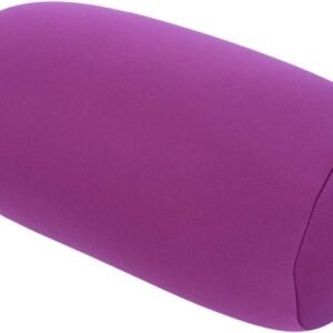 Nicoone Almofada de rolo de almofada, microesferas lombar, suporte para a parte inferior das costas para casa, cadeira de escritório e carro - roxo