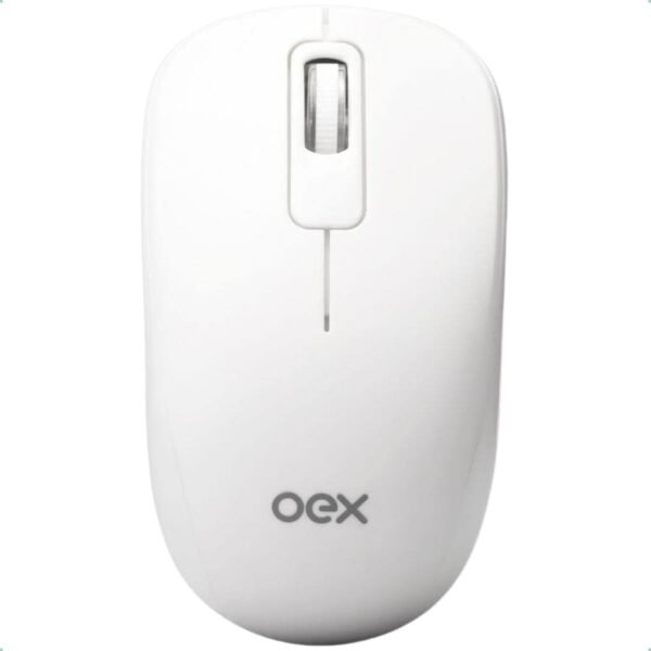 OEX Combo Pop+ Teclado e mouse sem fio 1600 Dpi TM410 - Teclas redondas - Branco - Imagem 2