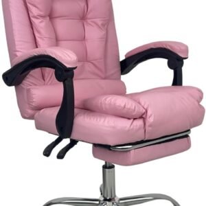 Oficial Webshop - Cadeira de Escritório Presidente Soft Ergonômica Apoio Para Pés Rosa