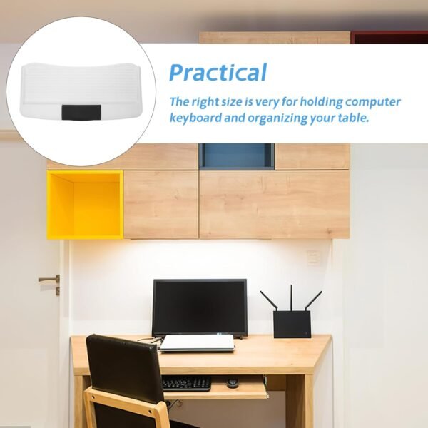 Operitacx Bandeja Para Teclado Embaixo Da Mesa - Gaveta Deslizante Para Teclado Suporte Para Teclado Para Espaço De Trabalho Ergonômico Design Ajustável E Com Economia De Espaço - Imagem 2