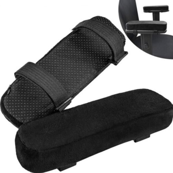 Par de Almofadas para Apoio de Braço Cadeira Escritório Gamer Antebraço Encosto Ergonômico - Imagem 2
