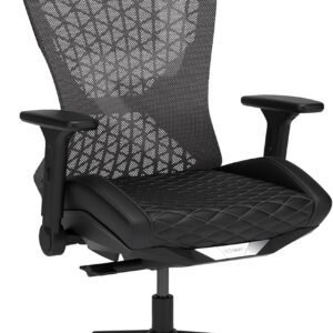 RESPAWN SPIRE Cadeira ergonômica para jogos de escritório – Cadeira reclinável para jogos com encosto alto, encosto de cabeça ajustável, encosto de malha de malha, assento de gel refrescante – preto