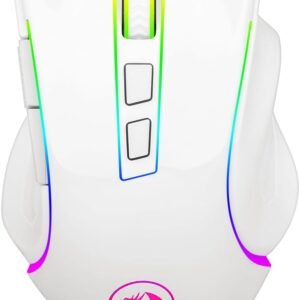 Redragon MOUSE GAMER GRIFFIN BRANCO COM LED RGB - M607W, UNICO
