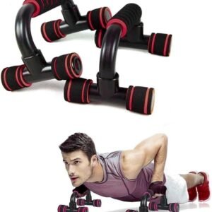 Royal Apoio para Flexão de Braço Suporte para Exercícios Ergonômico Vermelho com Espuma de Proteção