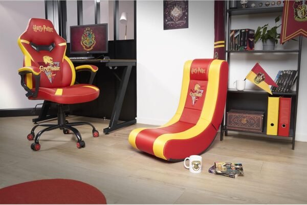 SUBSONIC Harry Potter - Cadeira gamer júnior Grifinória - Cadeira de escritório para jogos para crianças e adolescentes - Licença oficial - Imagem 2