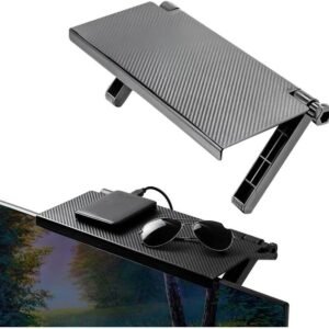 SUPORTE MONITOR NOTEBOOK TV ANTENA PRATELEIRA AJUSTAVEL TELEVISAO APOIO PORTA DOCUMENTOS ORGANIZADOR DECODIFICADOR MULTIUSO