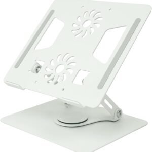 Suporte Ajustável e Articulado para Laptop, Tablet e iMac com Rotação de 360 Graus e Design Ergonômico, Compatível com Macbook Pro, MacBook Air, Dell e Outros, Metal