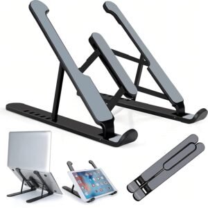 Suporte Base Para Notebook Celular Tablet Ajustável Com 6 Ângulos Portátil Dobrável Resistente Premium