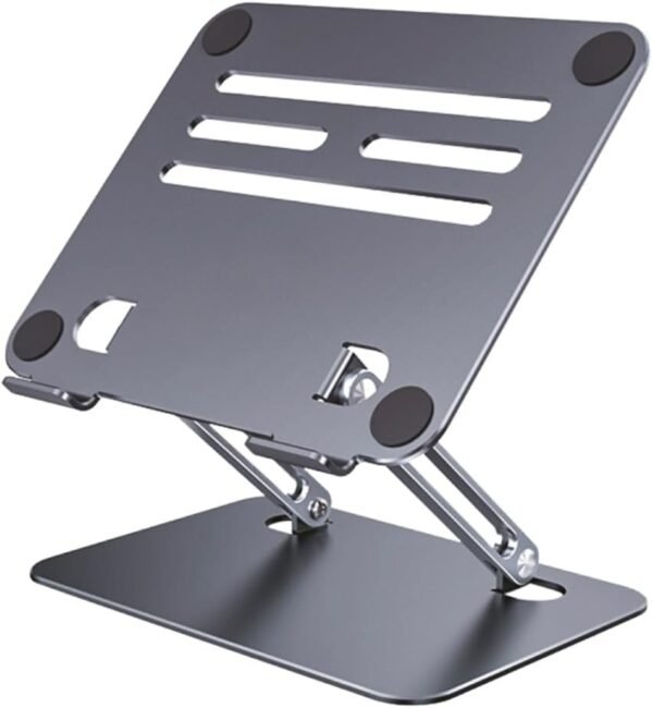 Suporte Dobrável Portátil Ajustável de Aluminio Compatível com MacBook Air Pro, HP, Lenovo, Dell, mais laptops e tablets de 10 a 15,6 polegadas - Otimo para seu Home Office - HS334