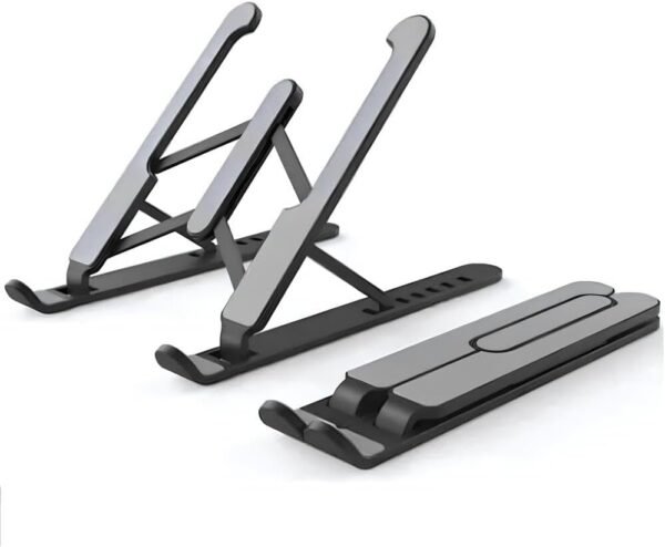 Suporte Notebook Ajustável e Base para Tablet e Netbook - Ergonômico, Dobrável, Regulável, Leve e Apoio Universal