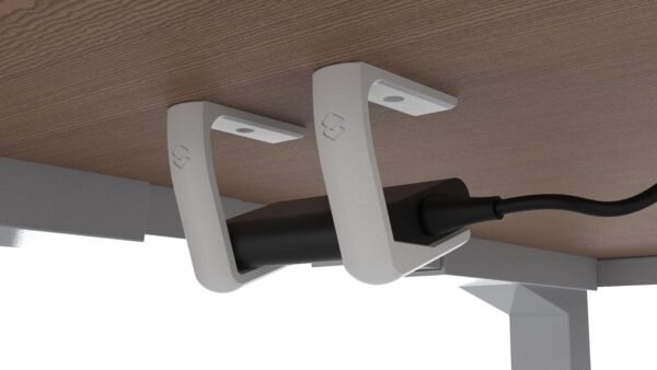 Suporte Para Fonte De Notebook Monitor Por Baixo Da Mesa (Branco) - Imagem 2