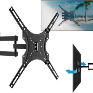 Suporte Para TV/Monitor De Parede Articulado Com Ajuste - Universal Preto Do " 14 até 55" Polegadas Suporta Peso