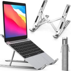 Suporte Premium De Notebook Alumínio Ajustável Notebook De 6 Ângulos Ajustável Alumínio Dobrável Ergonômico Para Desktop Portátil Compatíve