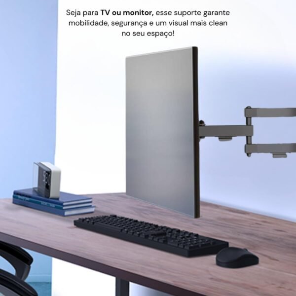 Suporte Tv de Parede Tri Articulado Ajustável Televisão de 26" a 60" Polegadas (Triarticulado) - Imagem 2